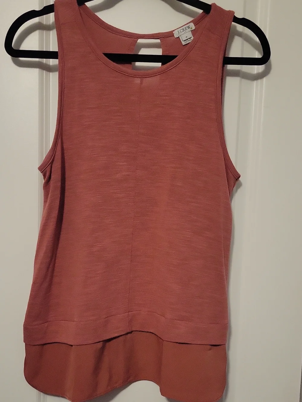 J. Crew Women's Dusty Rose Layered Tank